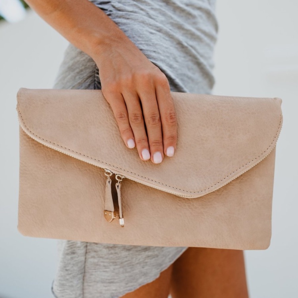 Vici Beige Clutch